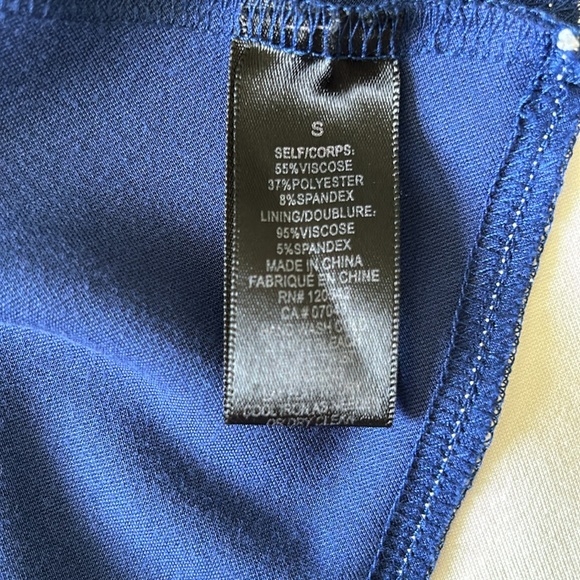 Felicity & Coco Navy and White Dress - Size Small - Picture 7 of 8